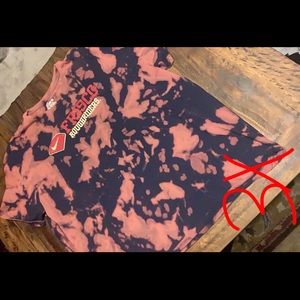 Frisco Roughriders acid washed T-shirt.